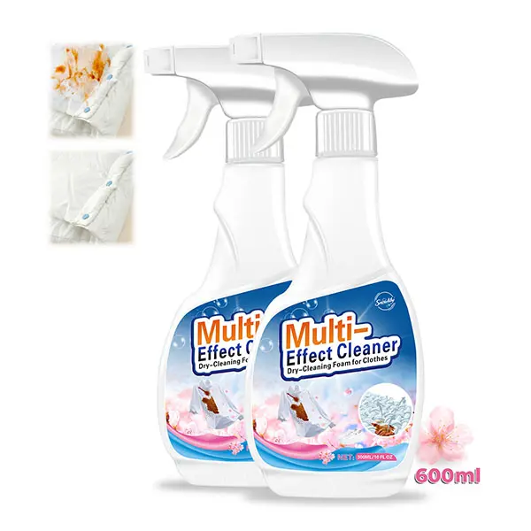 Snowlily Clothing Stain Remover Spray - 600ml Multi-Fabric Nonscratch Scented Mess-Free Multi-Purpose All-Purpose Household Cleaner for Grease, Oil, Daily Stains, Clothes Care, Cleaning, Scented All-Purpose Cleaners