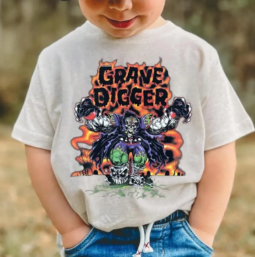 Adult & Youth Vintage 2002 Grave Digger Reaper Monster Jam shirt, Monster jam, Youth clothing, boy graphic tees, Gift boy stuff