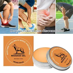 Therawolf Natural Nerve-Relief Balm, Fast-Acting Cooling Topical Treatment, Neuropathy Support for Knee, Shoulder, Back & Joint Discomfort, Natural Wellness Relaxation Body Therapy Balm
