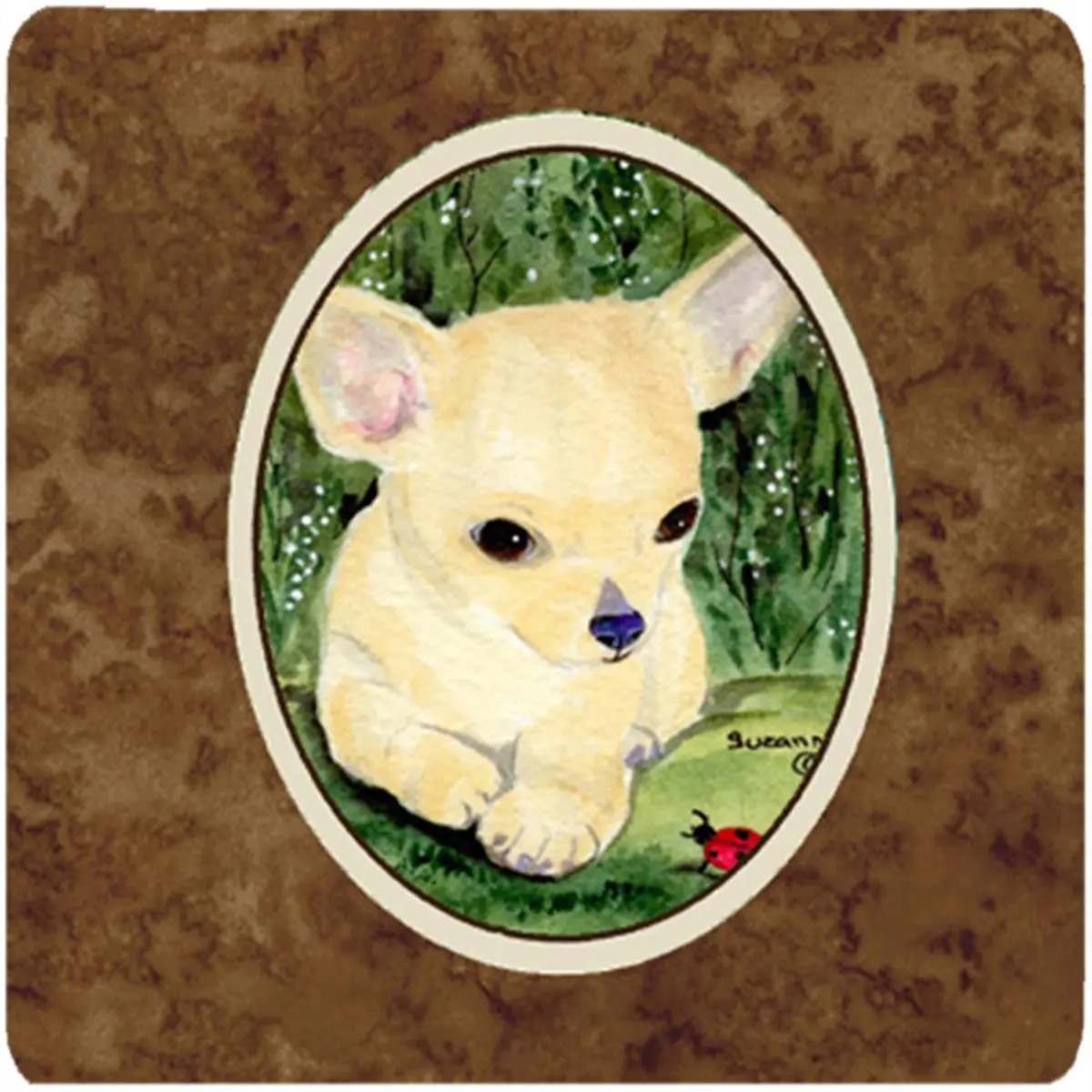Chihuahua Foam Coasters - Set Of 4, 3.5 x 3.5 In.