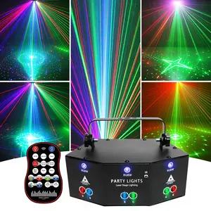 Flashback Events Dance Party Lights 9 Eye laser strobe scan party light RGB LED Laser DMX for DJ, KTV, Dance floor lighting,  Dance Party, Party, Weddings, Birthday, Christmas, New Year, Graduation