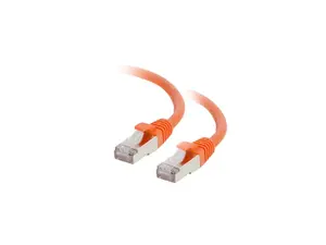 C2G / Cables to Go 00880 Cat6 Snagless Shielded (STP) Network Patch Cable, Orange (5 Feet/1.52 Meters)