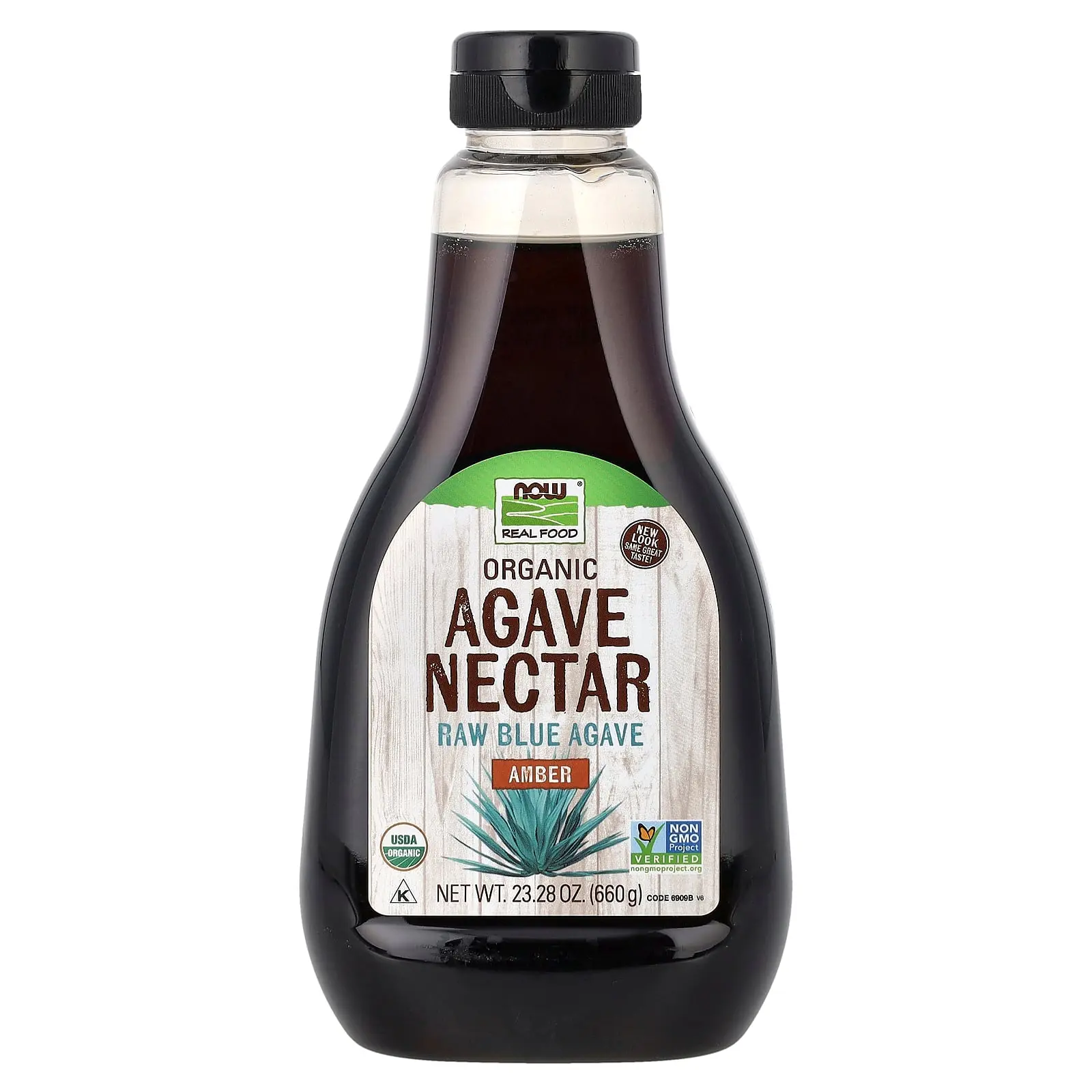 NOW Foods Real Food, Organic Agave Nectar, Amber, 23.28 oz (660 g)