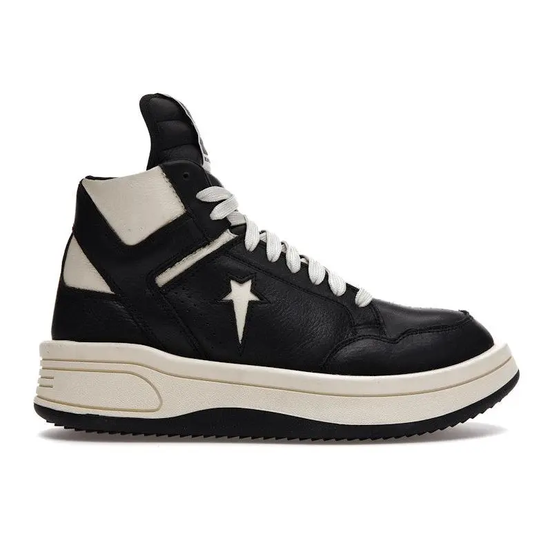 Converse Men's TURBOWPN Mid Rick Owens DRKSHDW Black Cloud Cream, from StockX