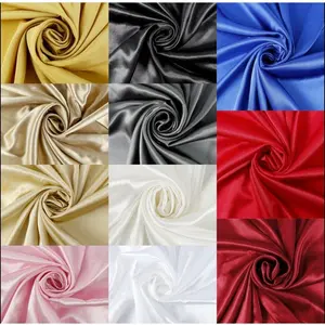 Burgundy Satin Fabric/ Burgundy Satin