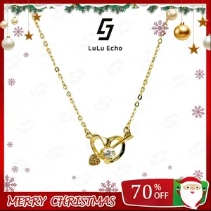 LuLuEcho 14K Gold Plated Heart-Pierced by a Single Arrow Necklace for Adults Elegant Design Versatile Appeal Statement Piece