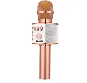 [Limited Time-Deal]Wireless Bluetooth Karaoke Microphone, 3-in-1 Portable Handheld Karaoke Mic Speaker for Smartphones, PC, and Home Parties