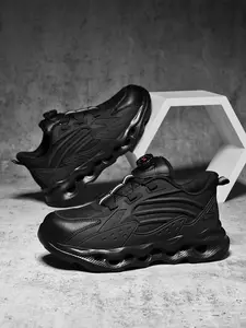 Men's Safety Sneakers, Anti-Puncture PU Leather, Breathable Mesh, No Laces, Protective Work Shoes, Sizes 39-47, All Seasons