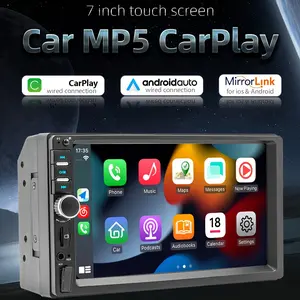 7-Inch 2DIN Vehicle Stereo Featuring Carplay, Android Auto, a Mounted Player, Compatible with USB/TF Cards, Wireless Player, Car Video Player, And Car MP5 Multimedia System 7018, Without Battery