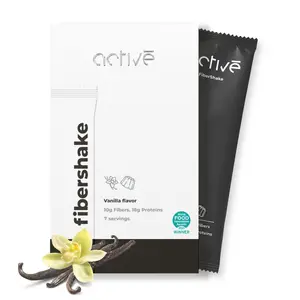 Fiber-Rich (10g) & Protein-Packed (20g) activé FiberShake | 7 On-the-Go Servings! Delicious Vanilla for Fitness, Health, and Gut Support  #GutHealth