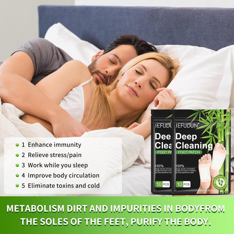 Foot Detox Patches for Stress Relief, Toxin Removal & Better Sleep Natural Deep Cleansing Pads Healthy Healthcare Solution Treatment TikTokShopBlackFriday