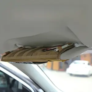 Tactical Car Sun Visor Storage Bag Multifunctional Organizer Bag Military Enthusiast Accessory Bag