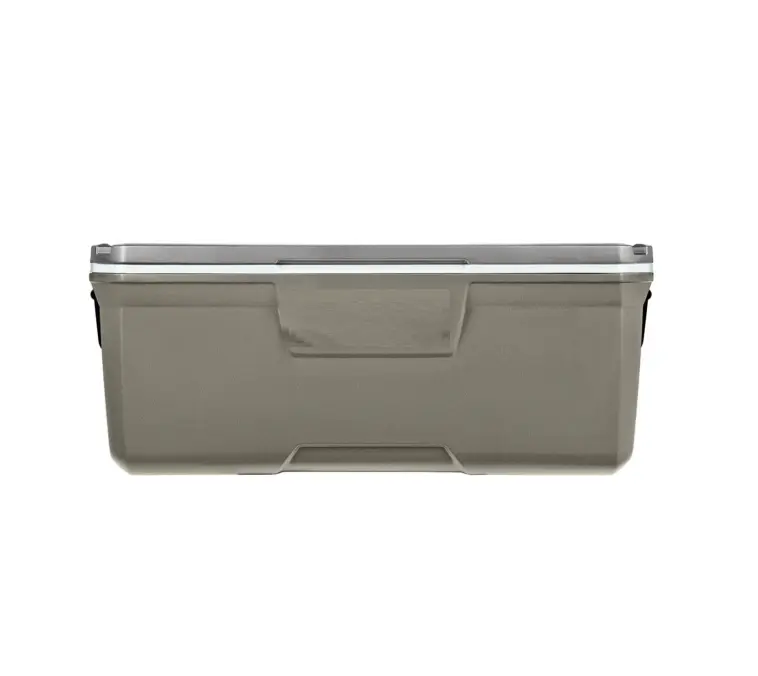 Heavy-Duty 150-Quart 316 Series Ice Chest Silver Ash Insulated Marine Cooler for Outdoor Use