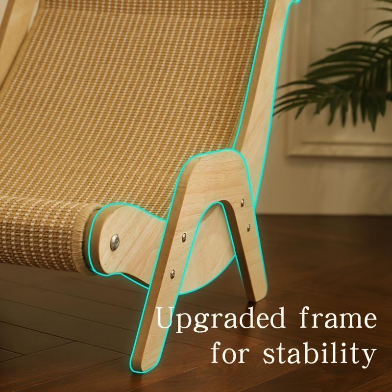 Durable Cat Scratching Post Sisal Material Anti Slip Base Pet Toy And Bed Self Cleaning Kitty Lounge Chair Ideal Gift For Cats And Sofa Furniture Protection