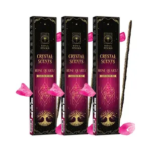 Rose Quartz Crystal Scents Smudge Kit - 3 Pack