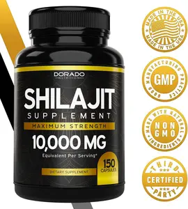 Shilajit Supplement 10,000mg (150 Capsules) of Authentic Shilajit Extract