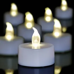 LED Tea Lights with Batteries (24 Pack), 200+ Hours Long Lasting Flameless Candles for Romantic Night, Valentine's Day Decor, Wedding Table Centerpieces & Home Decor (Warm White)