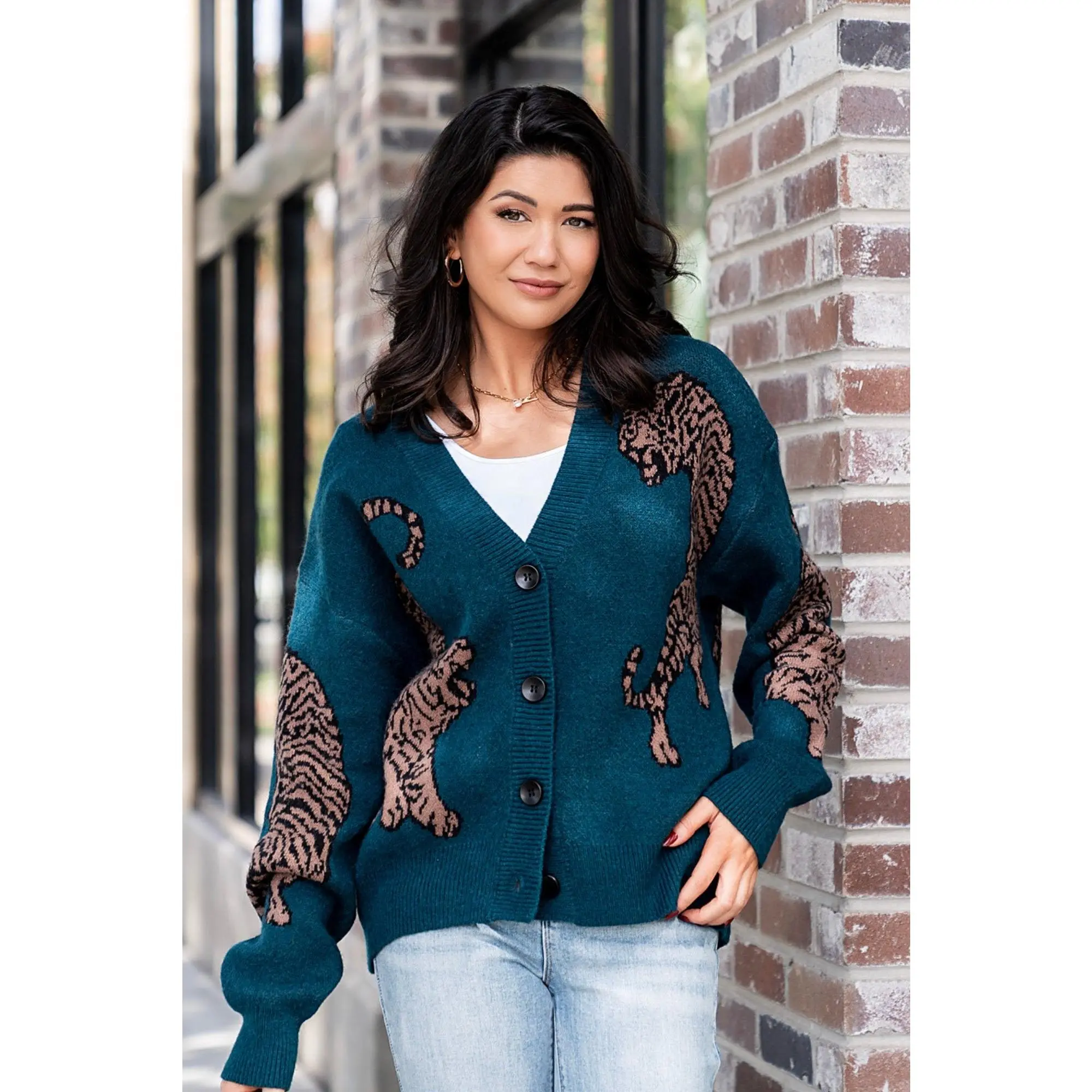 tiger cardigan - TikTok Shop