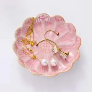 Sunflower Shaped Jewelry Tray, Ceramic Jewelry Storage Tray, Jewelry Organizer, Home Organizer for Jewelry, Food & Beverage, Beauty, Boxes, Jewelry Holder Organizer