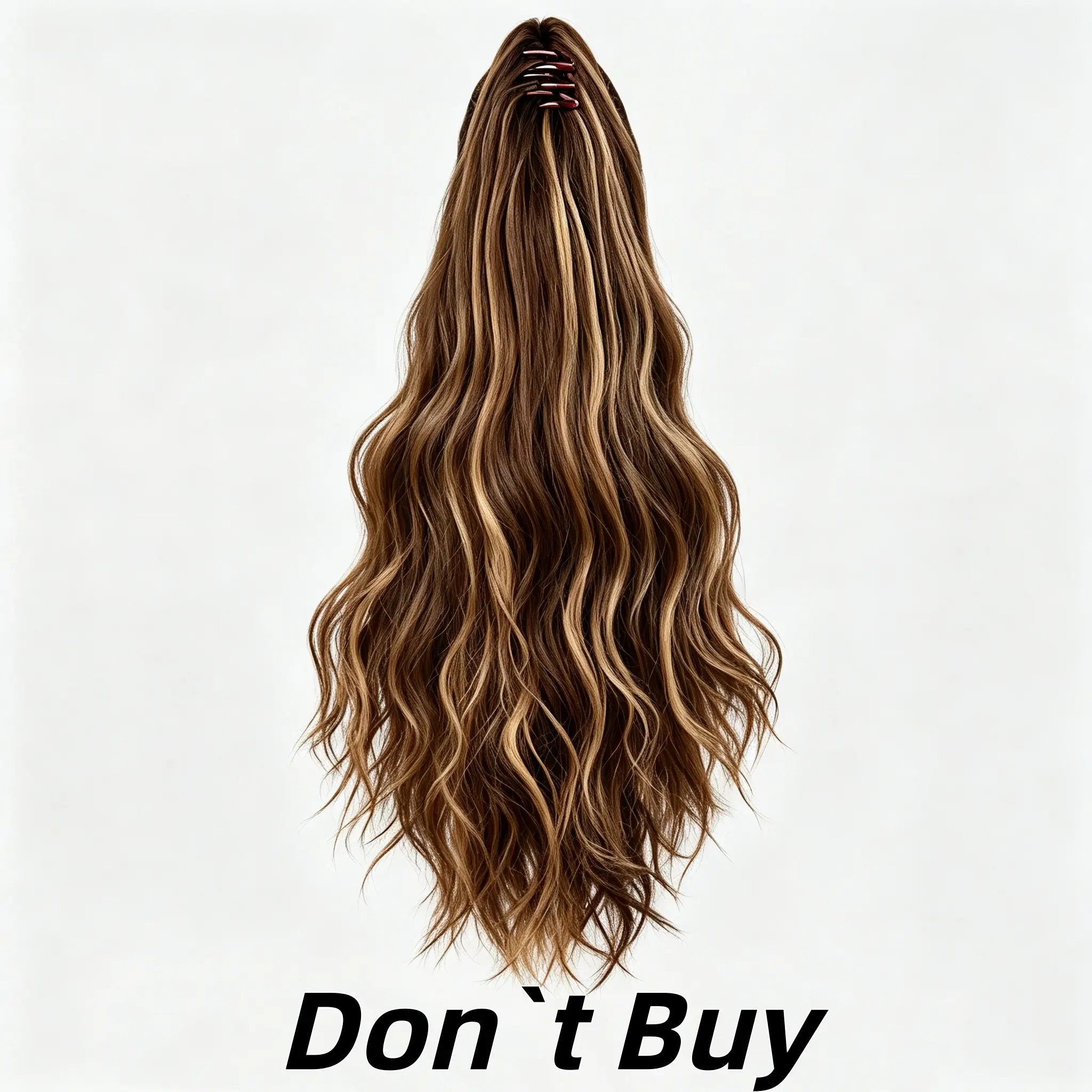 【Don'buy -Various styles of ponytail extensions】 We have many styles, different lengths and dozens of colours of ponytail extensions for you to choose from.
