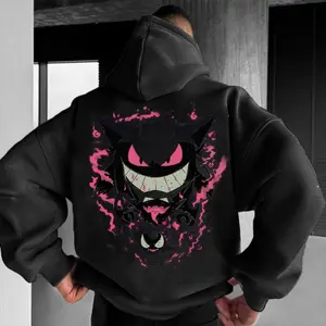 Demon Slayder Hoodie, Aesthetic Gengar Sweatshirt For Mens Fashion Hoodies Pullover Athletic Daily Hoody Hooded GiftSweatshirt, Hoodie For Men, Women