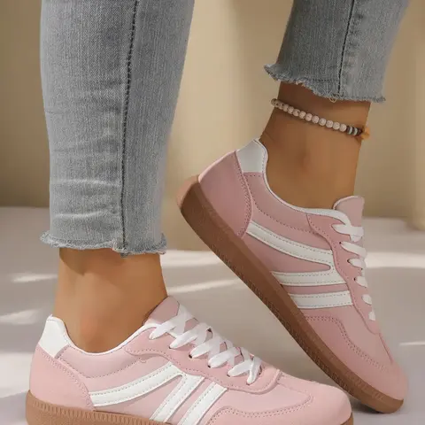 Women Classic German Training Shoes Footwear Sneakers Comfortable Breathable Colorblock Sneakers for Workout and Running Lightweight Supportive Design
