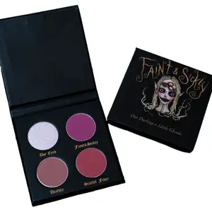 Our Darling & Little Ghosts Faint & Sickly Eyeshadow Palette - 26mm Size - Vegan Cruelty-Free - Oil-Free - Talc & Gluten-Free - High-Lighter with Pastel Rosey Hue - Cosmetic Makeup