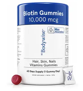 BB Biotin Hair Gummies | Hair Fall Solution | Biotin + Zinc + Multivitamins |  60 Gummies