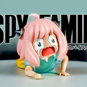 Spy x Family Crying Anya Fall Pose Figure, Car & PC Case Ornament, Cute Gift
