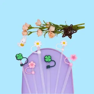 Silicone Flower Straw Stopper