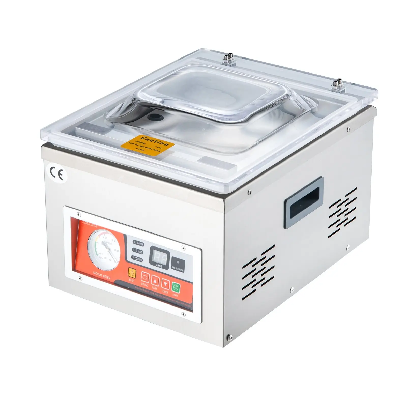 Chamber Vacuum Sealer DZ-260A, 6.5 m³/h Pump Rate, Precise Sealing With Automatic Control, 110V Kitchen Packaging Machine For Fresh Meat, Fruit And Vegetable Preservation, Home And Commercial Use