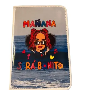 Manana Passport Cover - Create Your Own Design with Text, Featuring Graphic Illustration