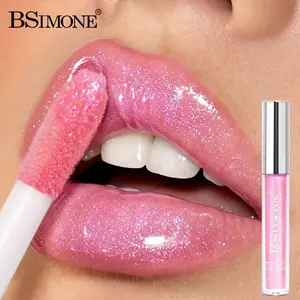 Bsimone High Gloss Lip Oil, Waterproof Long-Lasting, Moisturizing, Buildable Shimmer, Party Ready, Festival Makeup, Stage Makeup Essential