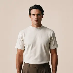 Cumulus Mockneck T-Shirt - Bone