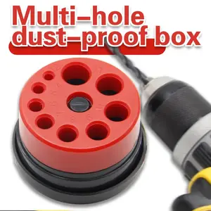 1 Piece Red Dust Collector Punching Machine Dust Bowl Dustproof Device Electric Hammer Dust Plug Power Tool Accessories