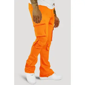 Vortex Cargo Stacked Denim (Orange)