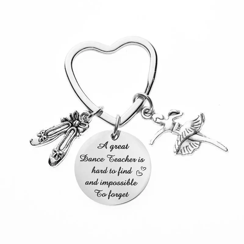 Dance Teacher Keychain Dance Jewelry For Dance Instructors Gifts For Teachers Birthday Valentine's Day Ballet Coach Gift