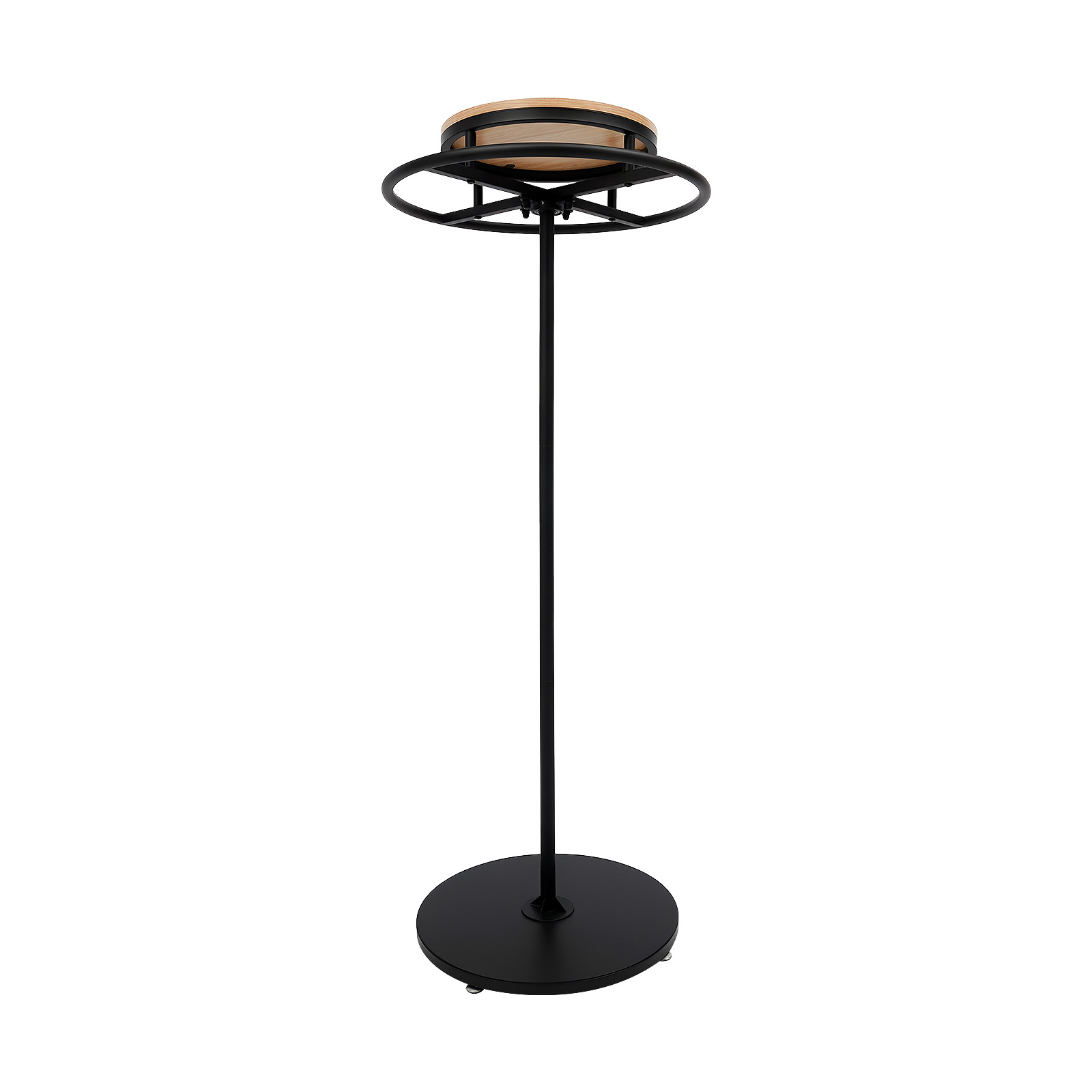 360° Rotating Clothing Display Rack with Top Shelf & Round Hanging Rod, Heavy Duty Steel Garment Rack for Boutique Retail Store, Black Finish for Shop Home Closet Organization 360° Rotating Clothing Display Rack with Top Shelf & Round Hanging Rod, Heavy Duty Steel Garment Rack for Boutique Retail Store, Black Finish for Shop Home Closet Organization