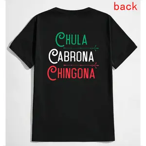 Mexican Chola Chingona Hoodie Men's Long Sleeve Hooded Graphic Print Streetwear Baddie Aesthetic Aztec Latino Cultural Apparel Menswear Sweatshirts Classic Classic
