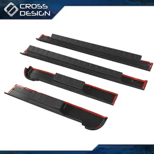 CROSSDESIGN Rocker Panels Protect Cover Fit For 2007-2013 Chevy Silverado 1500 Extended Cab