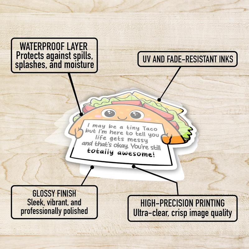 100PCS Unique Emotional Support Animal Stickers No Repeat Motivational Affirmation Waterproof Vinyl Decals for Kids Teens & Adults Cute Journals Water Bottles Self Care Gifts