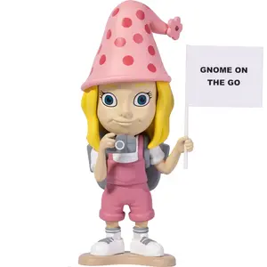 Gnome on the Go – Little  Girl Gracie Travel Adventure Companion | Travel Gnome for Kids | Fun Travel Gifts & Kids Travel Essentials | Cute Gnome Gifts for Young Explorers