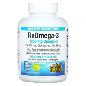 Natural Factors RxOmega-3 Factors 120 Softgels