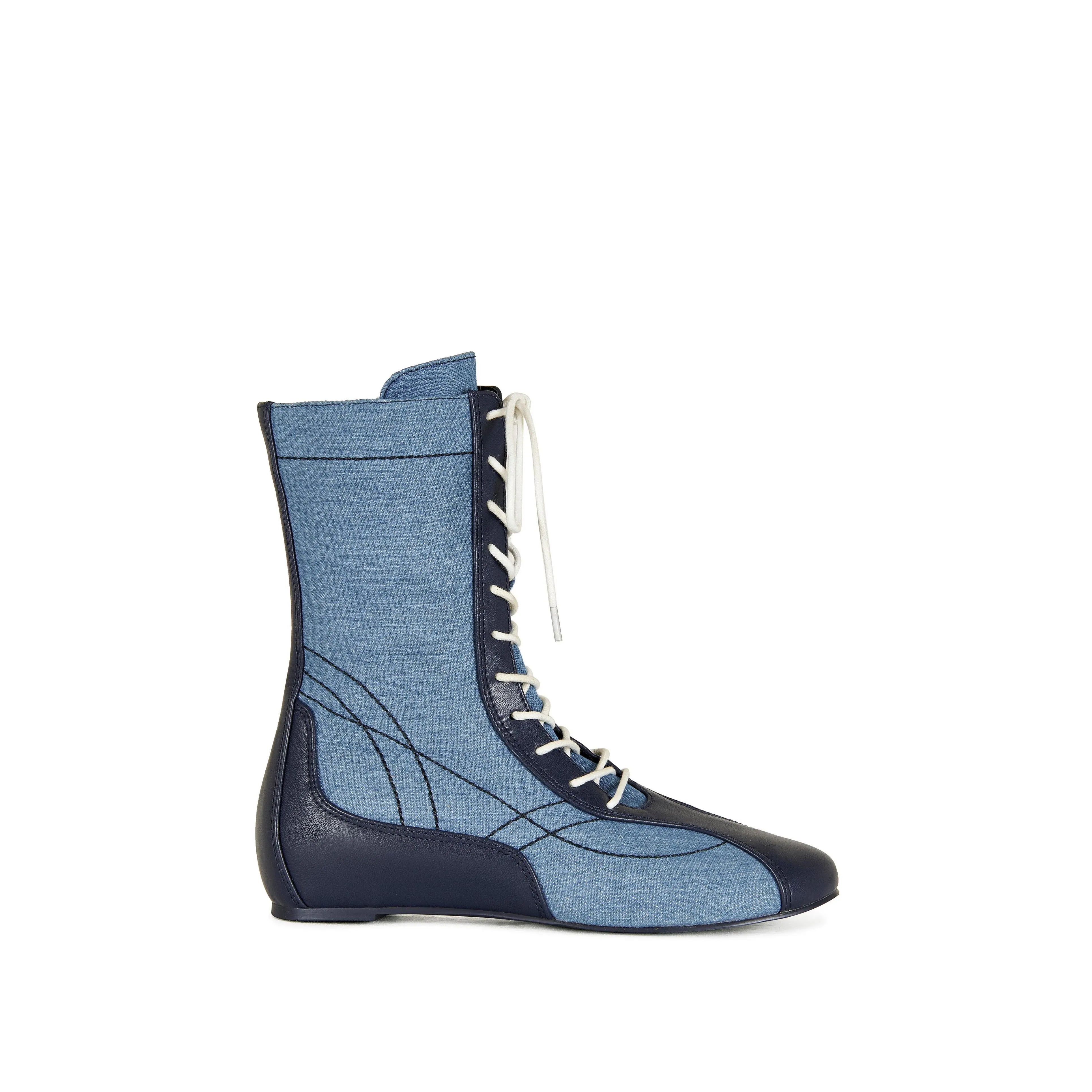 PASSER-NAVY LACE-UP BOXING BOOT PASSER-NAVY LACE-UP BOXING BOOT