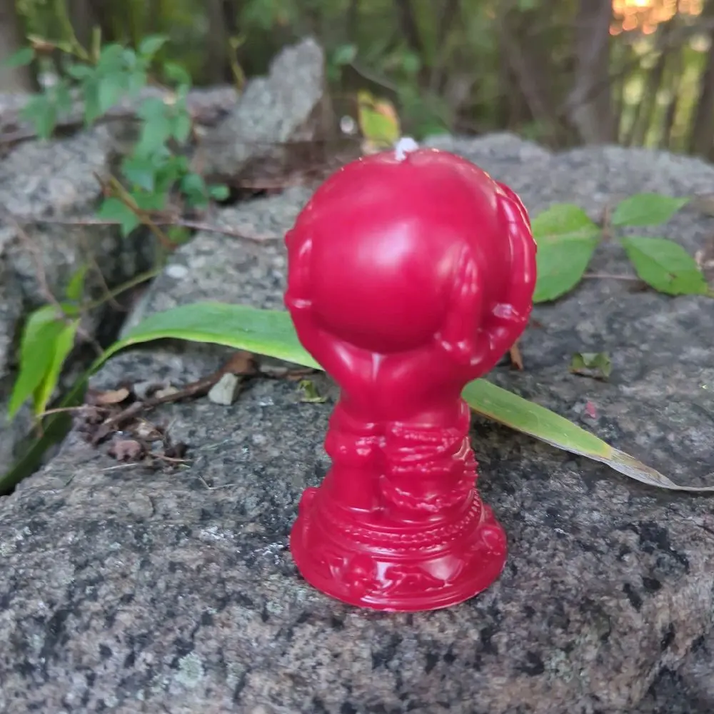 3D Witch Hand Candle with Spooky Magic Ball Handmade Halloween Decorations