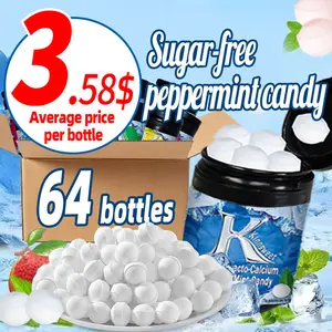 Probiotic Sugar-Free Mouthwash Peppermint Candy 64 Bottles/Box Fresh Breath Floral Candy Snack