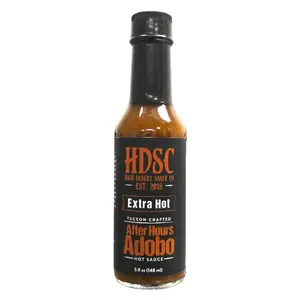 High Desert Sauce Co LLC Hotter Adobo Hot Sauce Extra Hot 5 oz Warm Spices & Extremely Hot Peppers Flavor Garlic Salt Vinegar Taffy Flavor