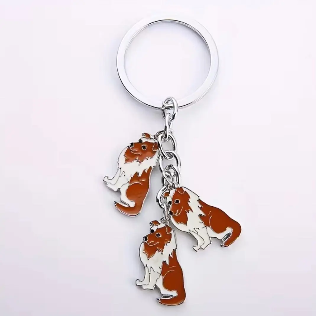 Australian Shepherd Dog Keychain