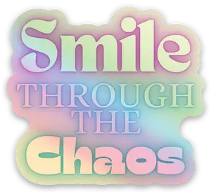 Smile Through the Chaos Sticker – Waterproof Vinyl Dental Sticker for Laptops, Water Bottles & More