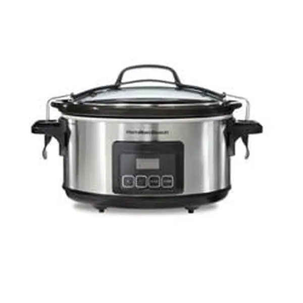 Hamilton Beach 33561HB 6 qt. Large Size Round Pot Stay-or-Go Slow Cooker with Standard Plug